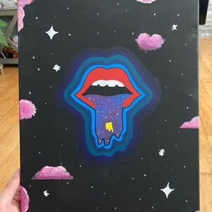 Abstract Cosmic Art Canvas with Vibrant Colors
